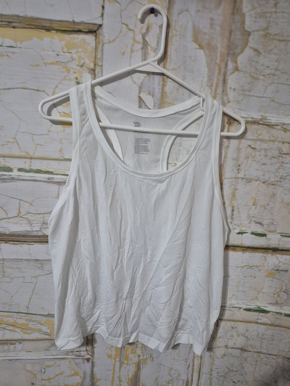 all in motion White Racerback Tank Top